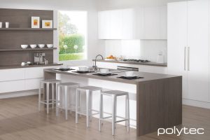 POLYTEC Benchtop - ARTISAN OAK MATT Square edge - Burleigh Laminated ...